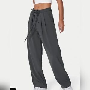 HALARA Trouser Pants with High-Rise Waist